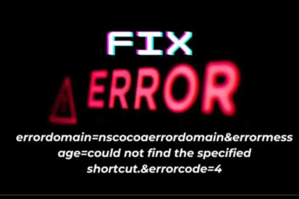 errordomain=nscocoaerrordomain&errormessage=could not find the specified shortcut.&errorcode=4